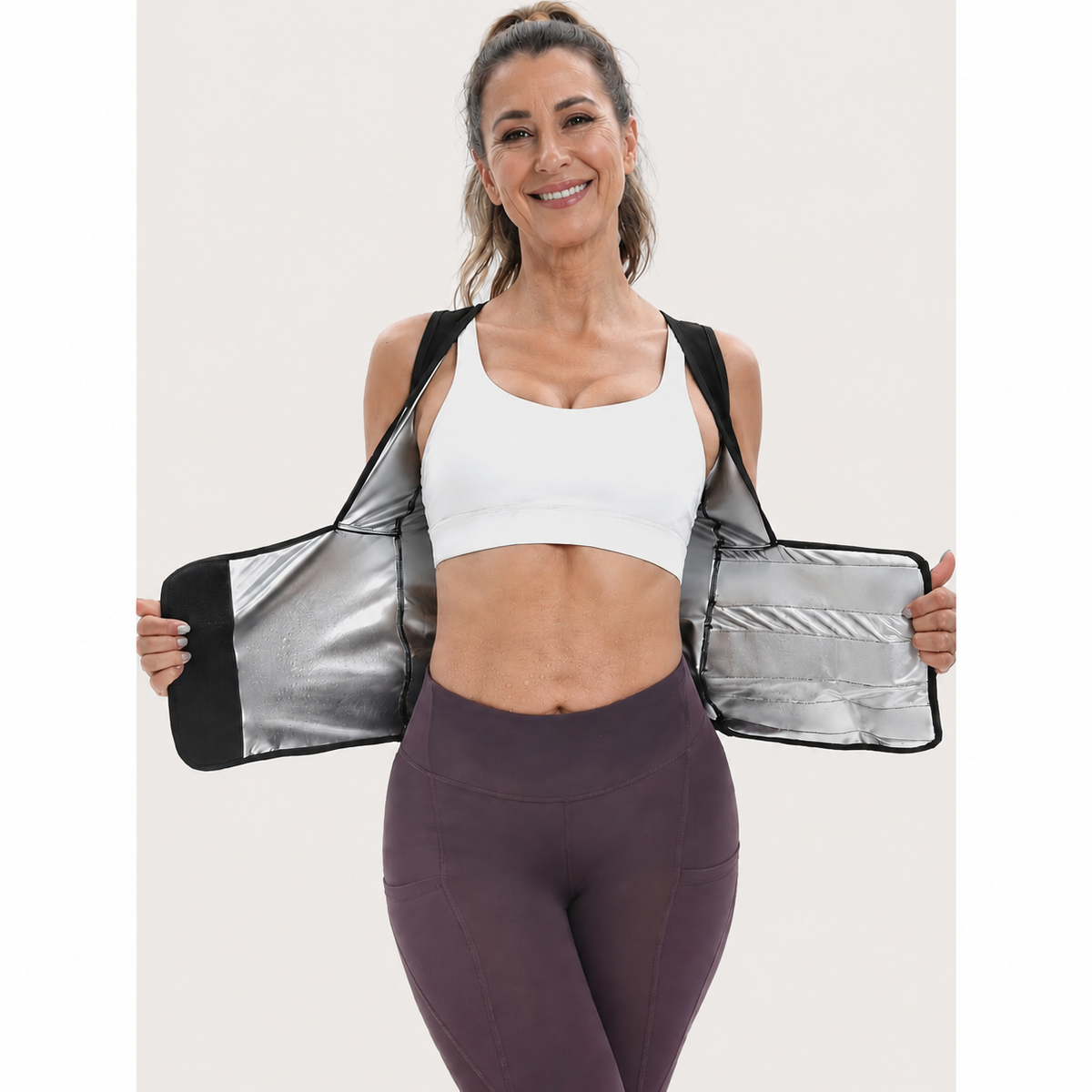 🏃‍➡️🏋️‍♀️ Women's Sweat Compression Shapewear Vest - Athletic Active Tops