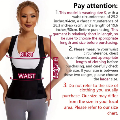 🏃‍➡️🏋️‍♀️ Women's Sweat Compression Shapewear Vest - Athletic Active Tops