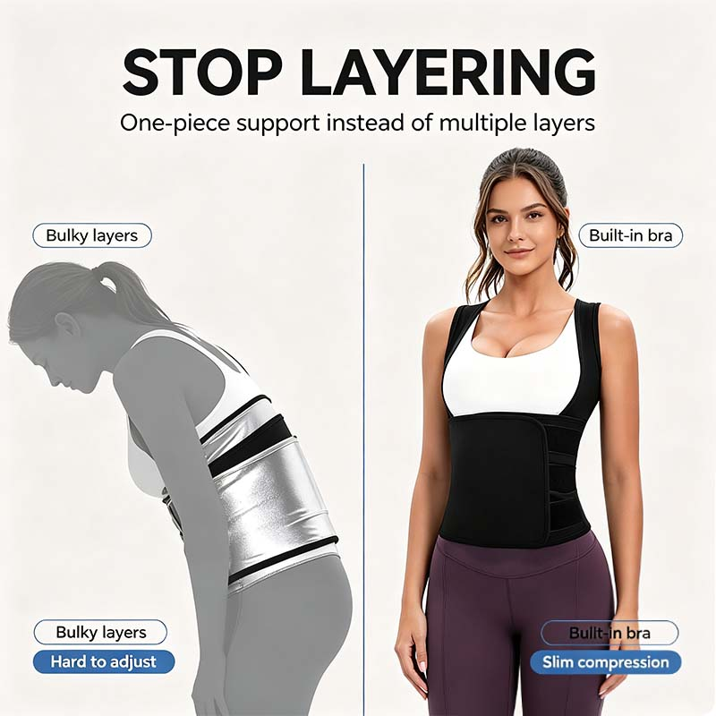 🏃‍➡️🏋️‍♀️ Women's Sweat Compression Shapewear Vest - Athletic Active Tops