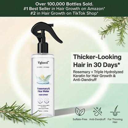 Vghocd® Nature x Science Rosemary Rice Water | Hair Growth & Oil Control Scalp Repair Treatment