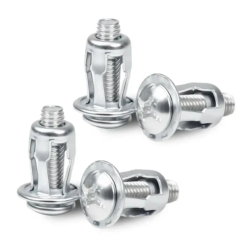 30Pcs Heavy-Duty Carbon Steel Button Rivet Locking Nuts Set