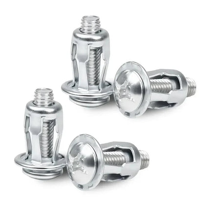 30Pcs Heavy-Duty Carbon Steel Button Rivet Locking Nuts Set