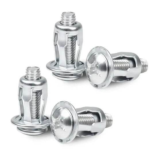 30Pcs Heavy-Duty Carbon Steel Button Rivet Locking Nuts Set
