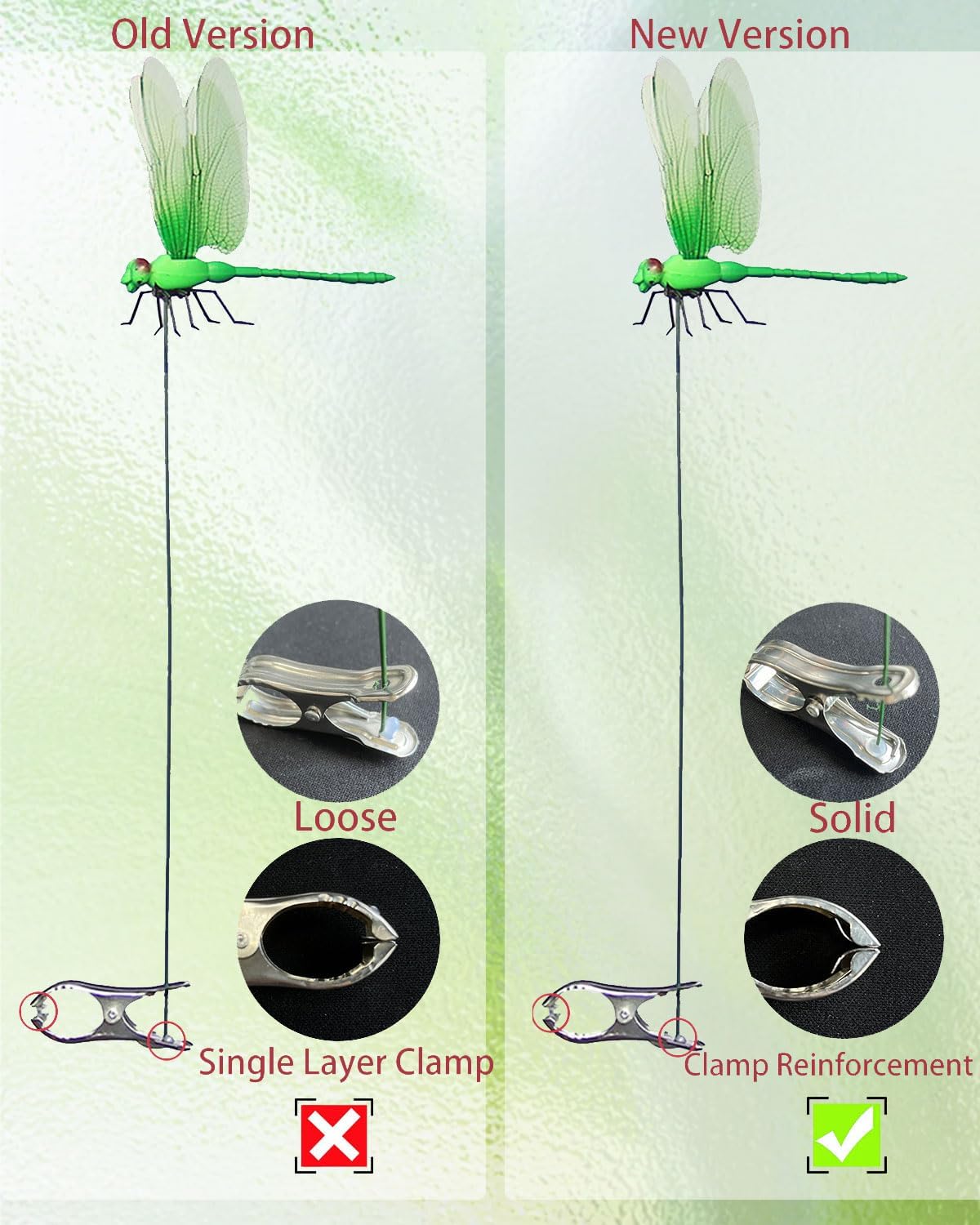 🦋 Bring Your Garden To Life Dragonfly Clip Bug Repe🔥