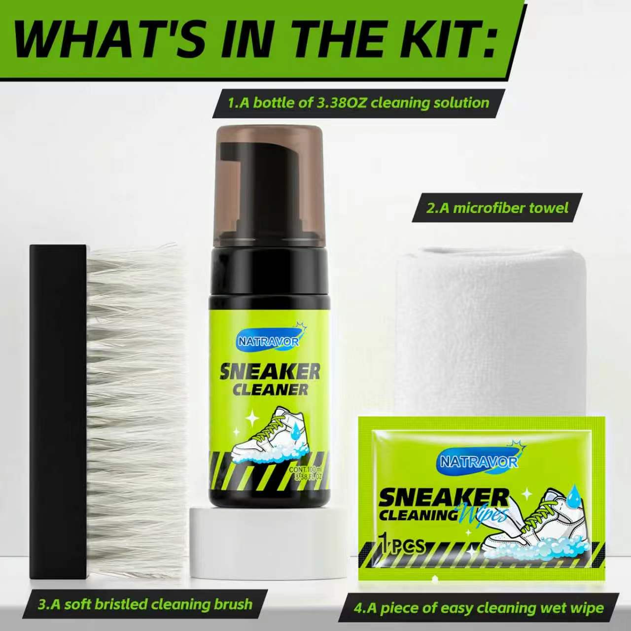 👟Complete Shoe Care Kit For Deep Cleaning & Stain Removal🧼