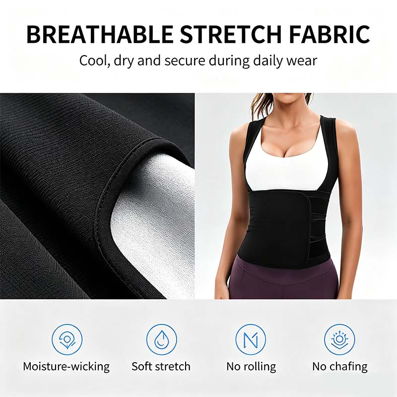 🏃‍➡️🏋️‍♀️ Women's Sweat Compression Shapewear Vest - Athletic Active Tops