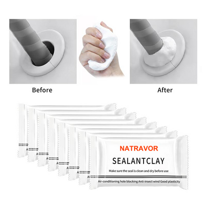 🏠Waterproof Sealant Clay For AC Holes, Walls & Pipe Gaps