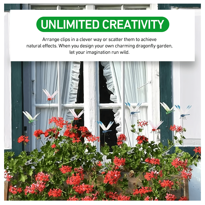🦋 Bring Your Garden To Life Dragonfly Clip Bug Repe🔥