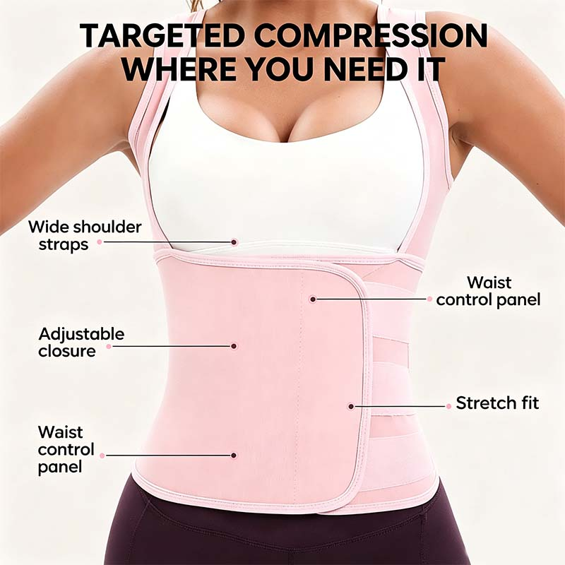 🏃‍➡️🏋️‍♀️ Women's Sweat Compression Shapewear Vest - Athletic Active Tops