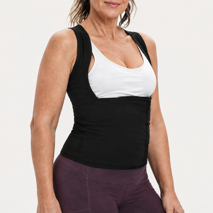 🏃‍➡️🏋️‍♀️ Women's Sweat Compression Shapewear Vest - Athletic Active Tops
