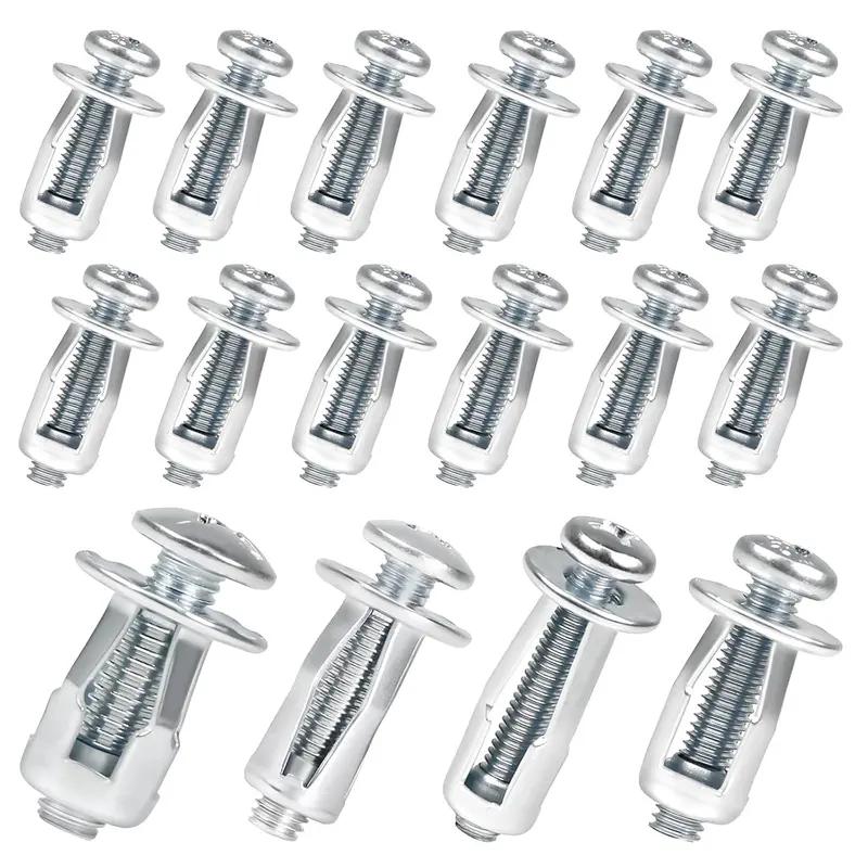 30Pcs Heavy-Duty Carbon Steel Button Rivet Locking Nuts Set