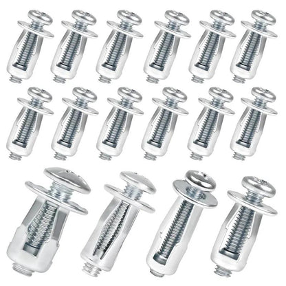 30Pcs Heavy-Duty Carbon Steel Button Rivet Locking Nuts Set