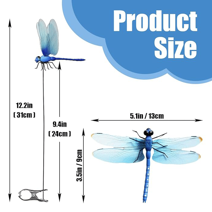 🦋 Bring Your Garden To Life Dragonfly Clip Bug Repe🔥