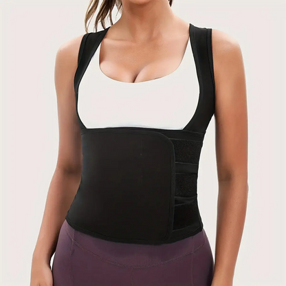 🏃‍➡️🏋️‍♀️ Women's Sweat Compression Shapewear Vest - Athletic Active Tops
