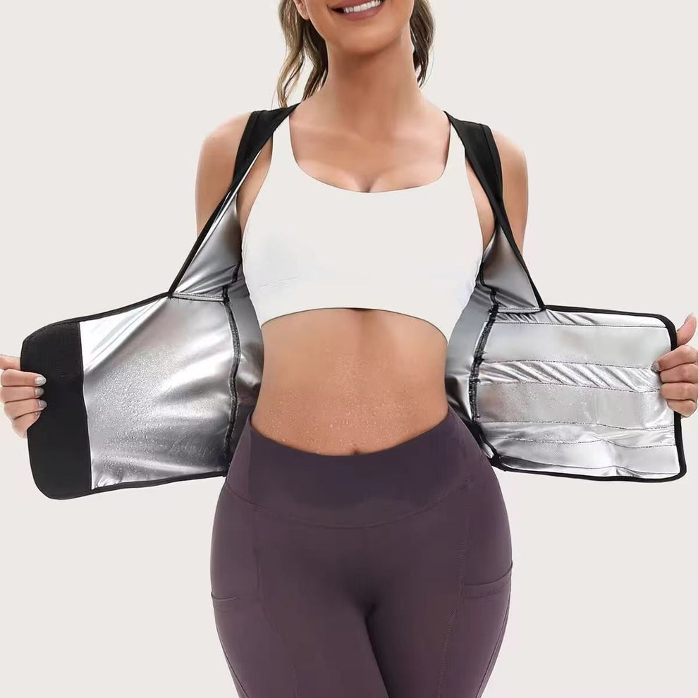 🏃‍➡️🏋️‍♀️ Women's Sweat Compression Shapewear Vest - Athletic Active Tops