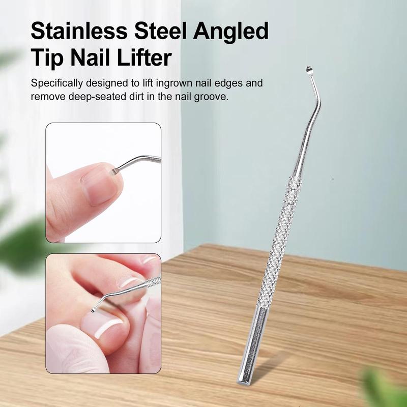 ✂️ 3 Pack Eagle Beak Slanted Nail Clippers, Wide Jaw Anti-Splash Clippers for Thick & Ingrown Nails