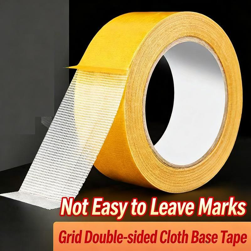 📜 Heavy Duty Double Sided Tape, Strong Adhesive No Residue for Carpet & Home Use