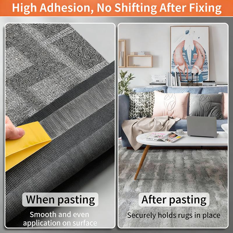 📜 Heavy Duty Double Sided Tape, Strong Adhesive No Residue for Carpet & Home Use