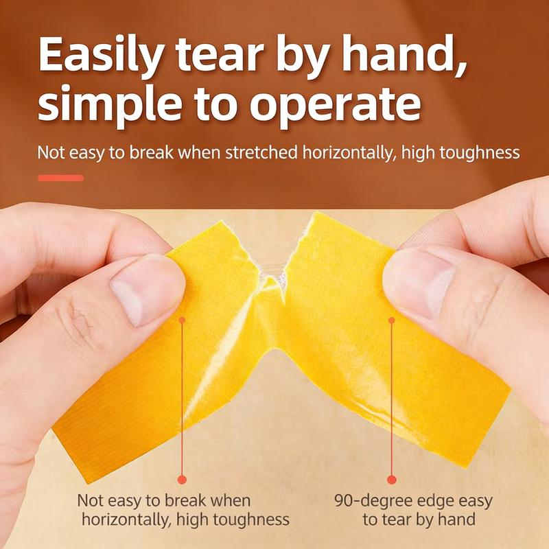 📜 Heavy Duty Double Sided Tape, Strong Adhesive No Residue for Carpet & Home Use