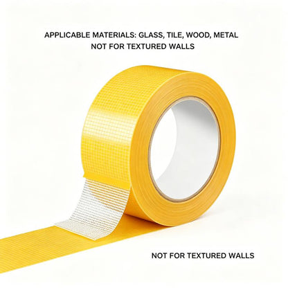 📜 Heavy Duty Double Sided Tape, Strong Adhesive No Residue for Carpet & Home Use