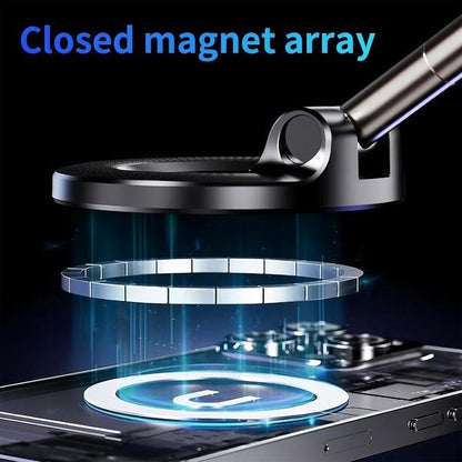 🔥Foldable MagSafe Car Mount | 20 N52 Magnets, Heat-Resistant Nano Suction