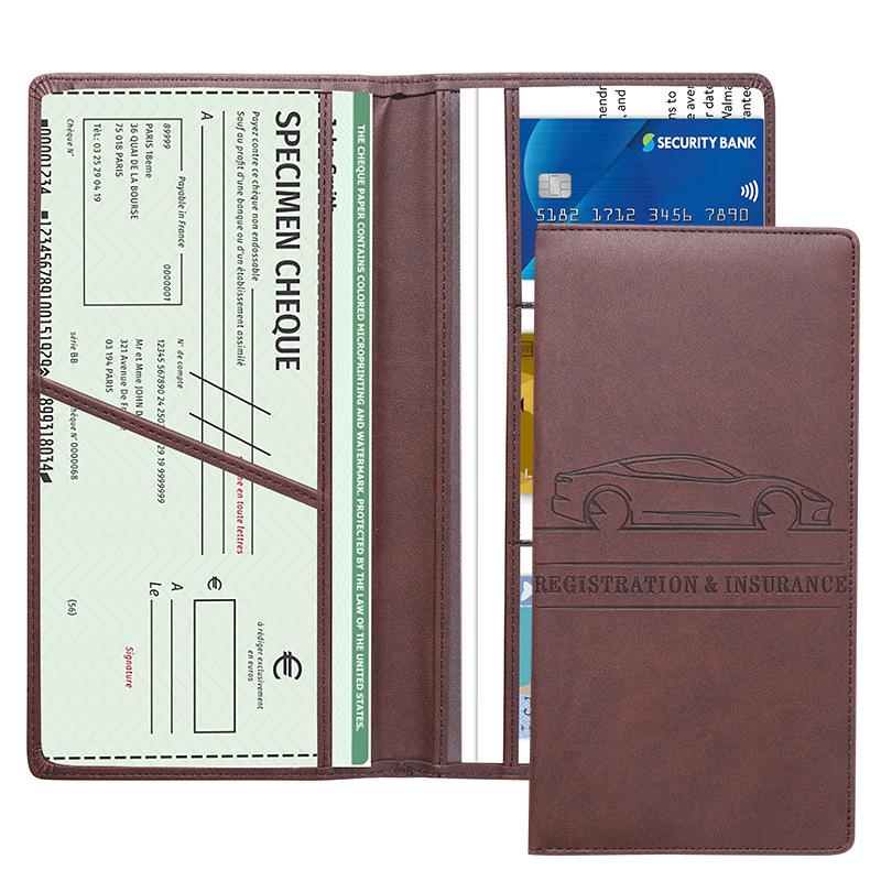 📑 Magnetic Car Registration & Insurance Holder | Compact Vehicle Document Organizer