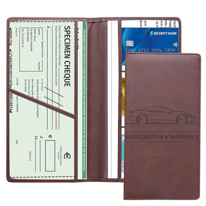 📑 Magnetic Car Registration & Insurance Holder | Compact Vehicle Document Organizer