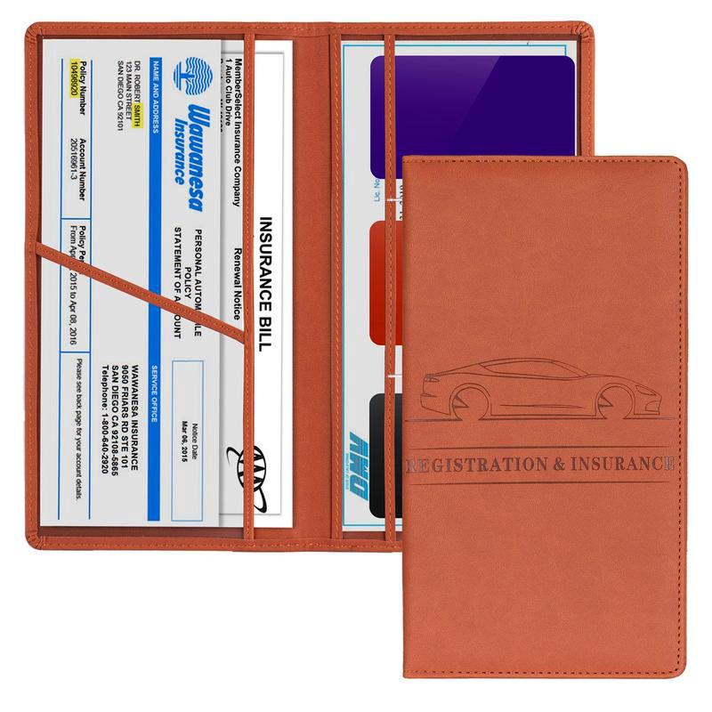 📑 Magnetic Car Registration & Insurance Holder | Compact Vehicle Document Organizer