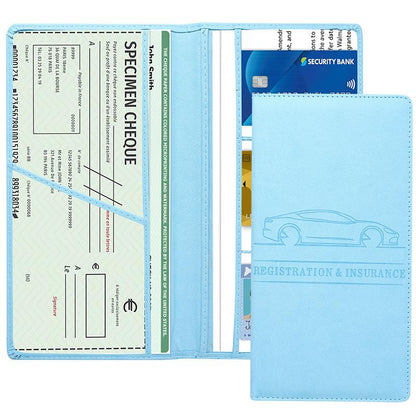 📑 Magnetic Car Registration & Insurance Holder | Compact Vehicle Document Organizer