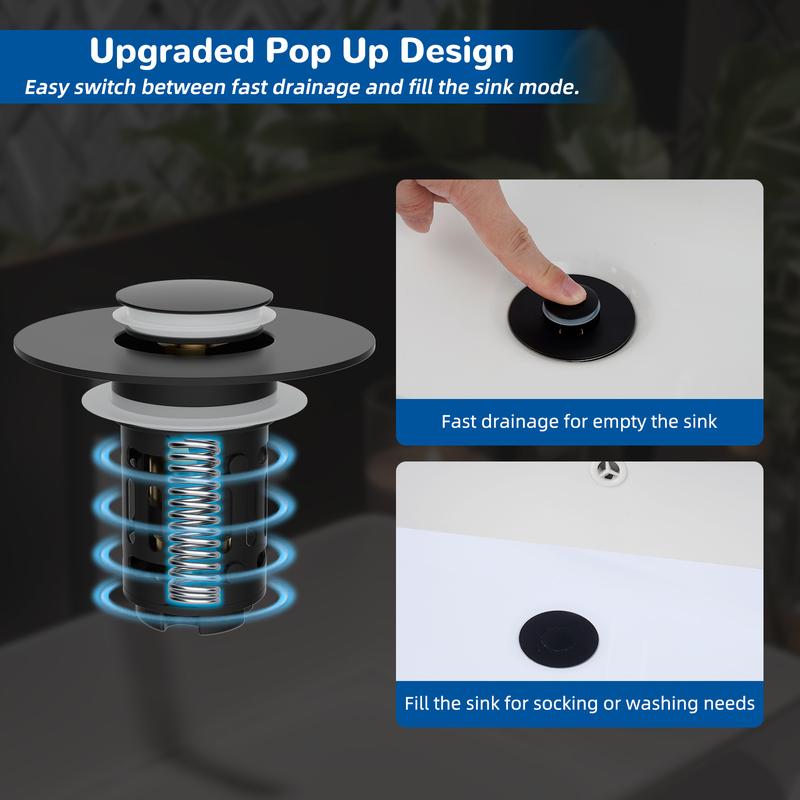 🚿3-in-1 Bathroom Drain Upgrade With Hair Catcher