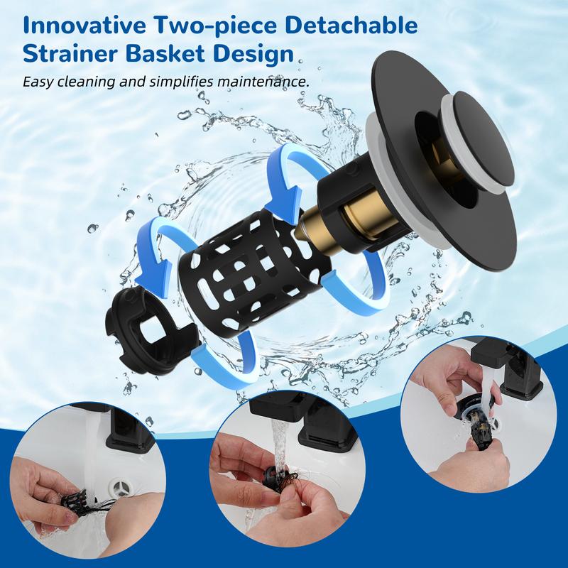 🚿3-in-1 Bathroom Drain Upgrade With Hair Catcher