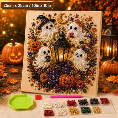 👻 3D Ghost Diamond Painting DIY Kit With Sparkling Pearl Effect🎃