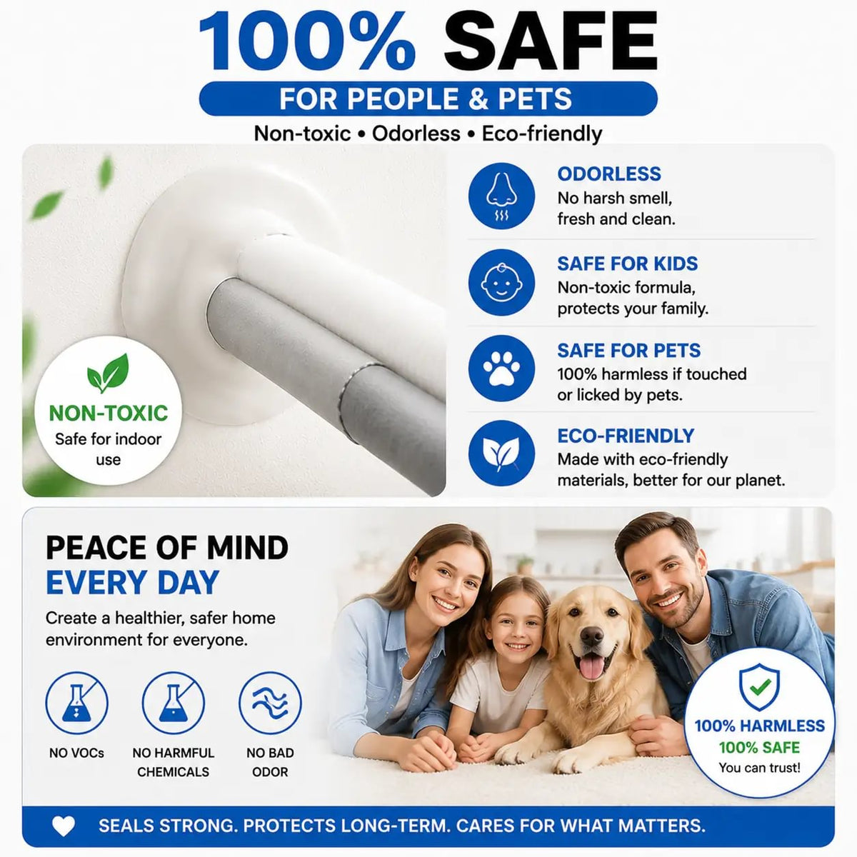 🏠Waterproof Sealant Clay For AC Holes, Walls & Pipe Gaps