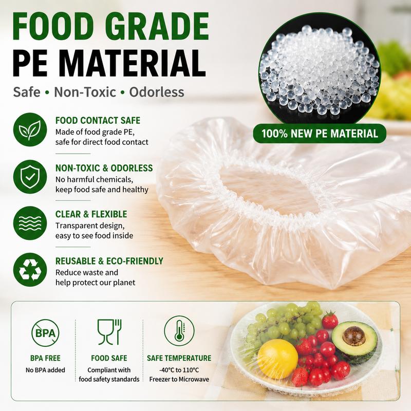 🍽️Home Kitchen & Dining Food Cover, Easy Stretch Fresh-Keeping Protector For Bowls & Plates