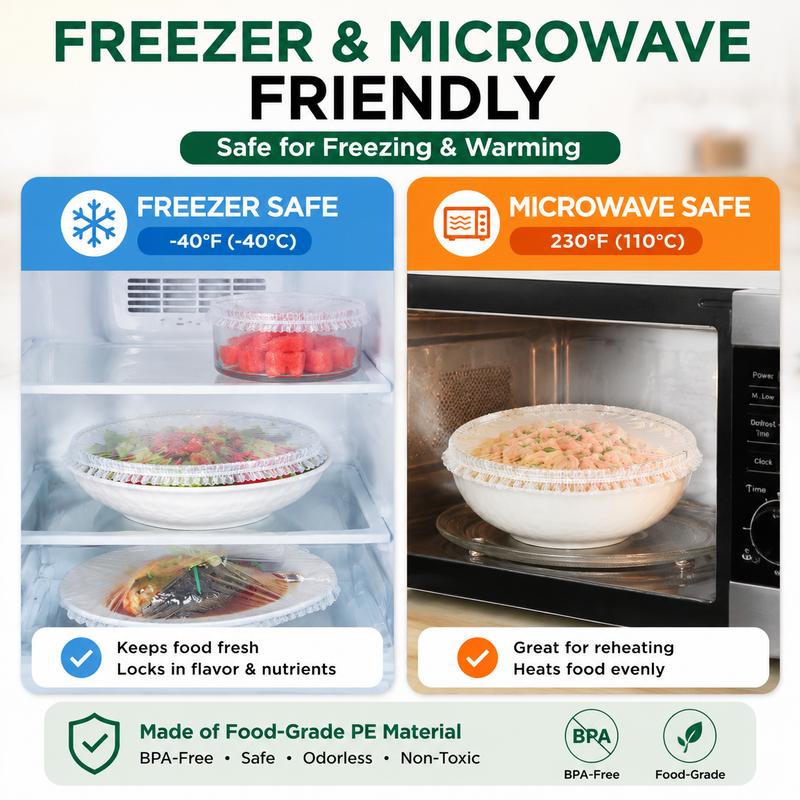 🍽️Home Kitchen & Dining Food Cover, Easy Stretch Fresh-Keeping Protector For Bowls & Plates
