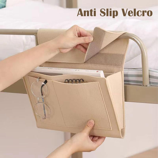 5-Pocket Hanging Bedside Caddy For Easy Storage