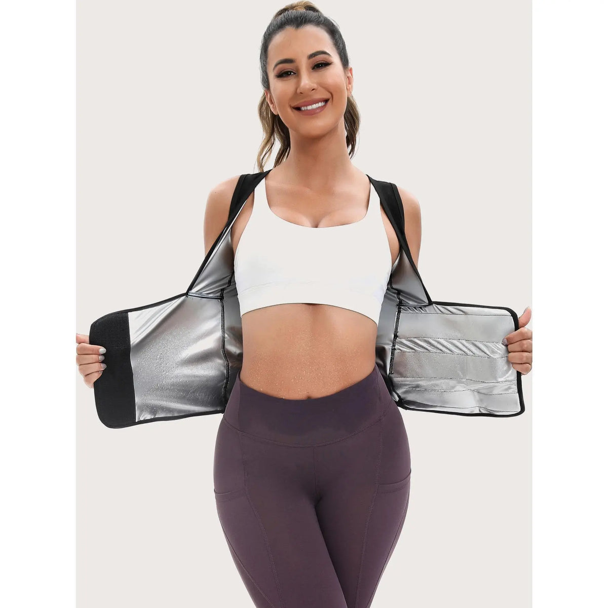 🏃‍➡️🏋️‍♀️ Women's Sweat Compression Shapewear Vest - Athletic Active Tops