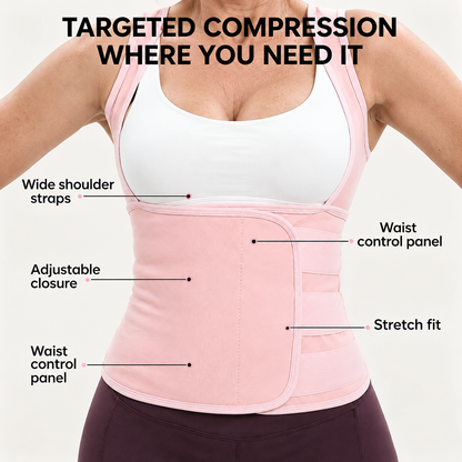 🏃‍➡️🏋️‍♀️ Women's Sweat Compression Shapewear Vest - Athletic Active Tops