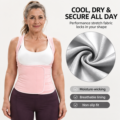 🏃‍➡️🏋️‍♀️ Women's Sweat Compression Shapewear Vest - Athletic Active Tops