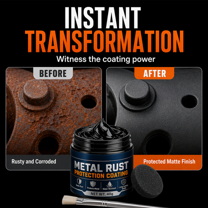 Metal Rust Protection Black Repair Paste – Restores rusty gates, railings & tools. Forms protective coating – no need to replace! 🛡️✨