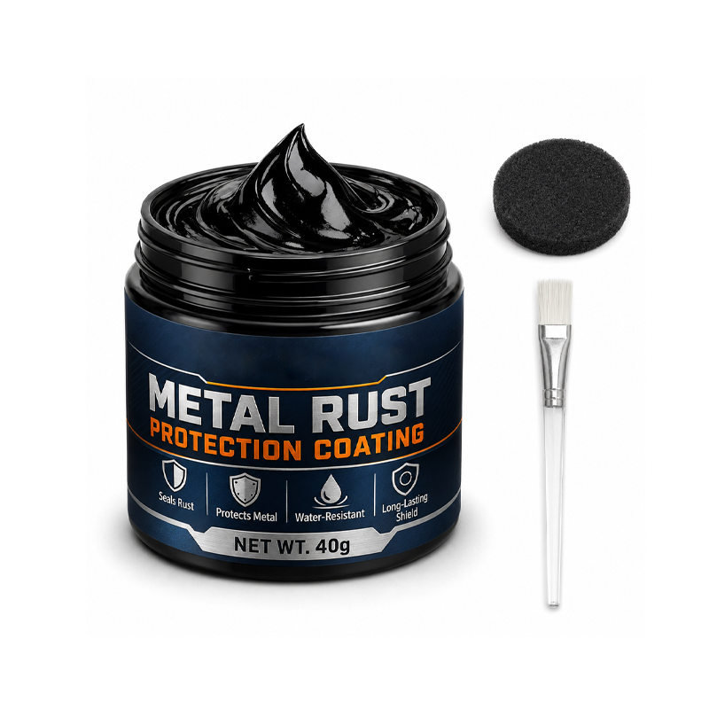 Metal Rust Protection Black Repair Paste – Restores rusty gates, railings & tools. Forms protective coating – no need to replace! 🛡️✨